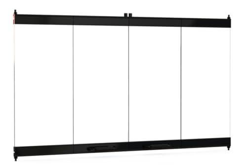 Pathline Fireplace Glass Doors for Majestic Fireplace Model BE42 (Black Finish)