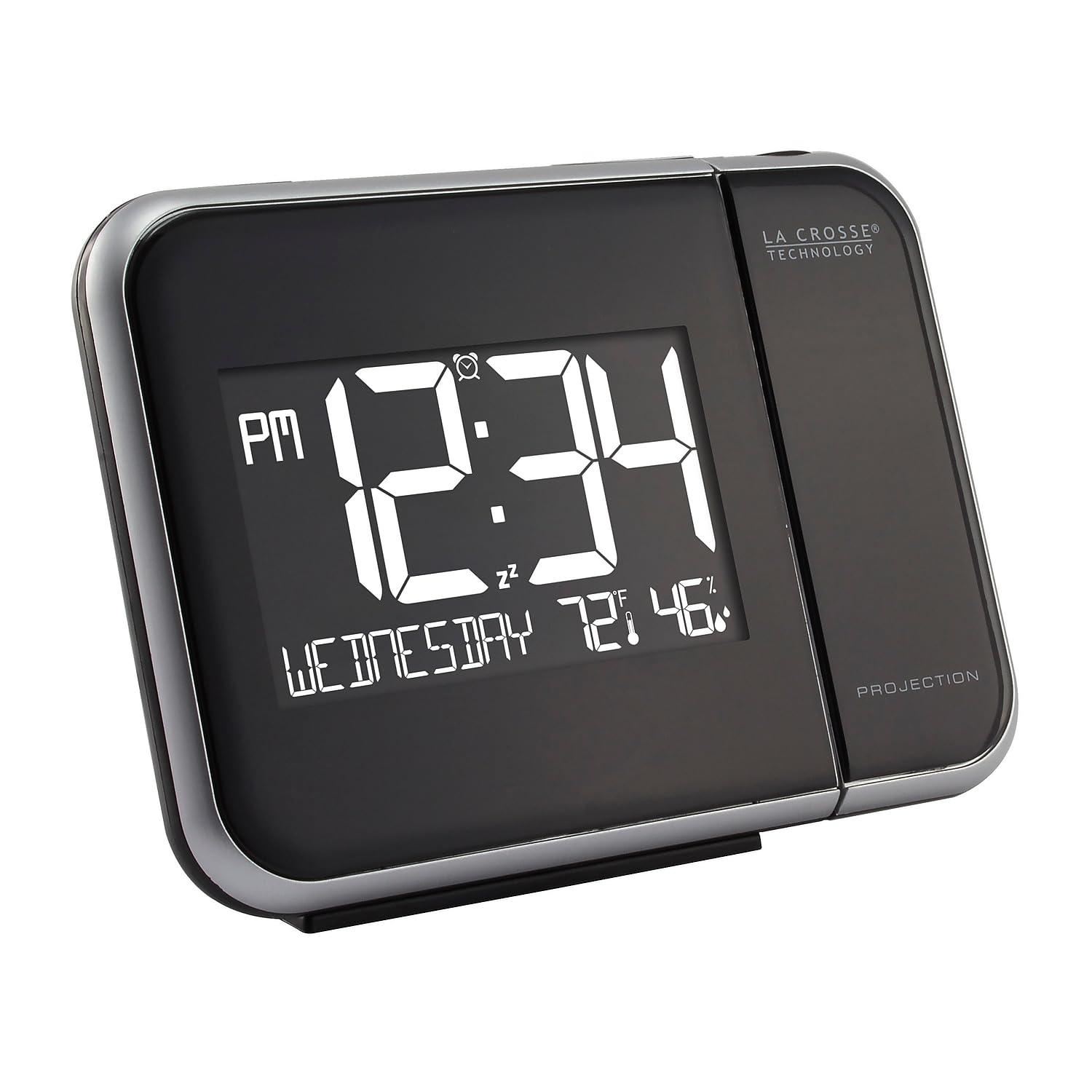 La Crosse Technology La Crosse Technology Projection Alarm Clock with Indoor Temperature and Humidity (616-1412)