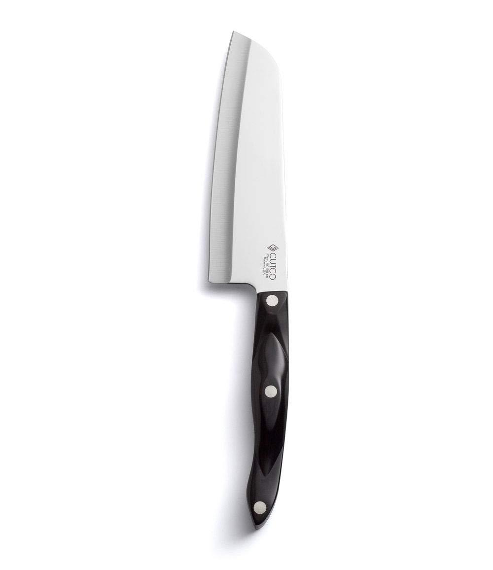 Cutco Cutco Cutlery Model 1766 Santoku Knife. 7.0" High Carbon Stainless Straight Edge Blade.5.6" Classic Brown Handle (sometimes Called "black") In Factory-sealed Plastic Bag.