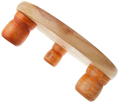 Tabakh Tabakh Manual Wooden Roti Chapati Flatbread Tortilla Presser Maker with Rolling Pin, 10-Inch