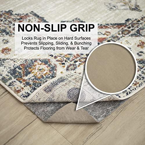 Mohawk Home Mohawk Home 7' 8" x 10' 4" Non Slip Rug Pad Gripper 1/4 Thick Dual Surface Felt + Rubber Gripper - Safe for All Floors