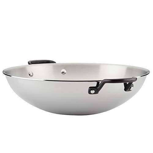 KitchenAid KitchenAid 5-Ply Clad Polished Stainless Steel Wok,15 Inch