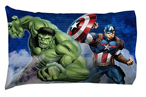 Jay Franco Marvel Avengers Blue Circle 5 Piece Full Bed Set - Includes Reversible Comforter & Sheet Set - Bedding Features Captain America & Iron Man - Fade Resistant Microfiber (Official Marvel Product)