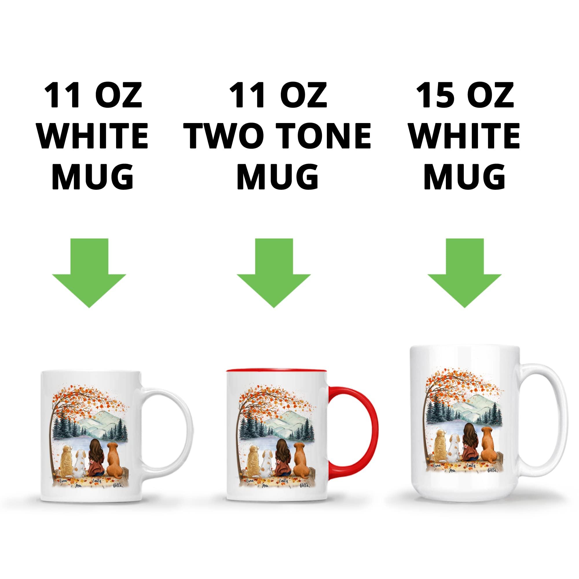 Gossby GOSSBY Personalized Custom Mug (3 Dogs) Forever would have been too short Personalized Dog Mug 11 or 15 Ounces, Funny Dog Mother Gift, Dog Lovers Coffee Cup, Custom Dog Mug, Dog Mom Cup, Dog Owner Cup