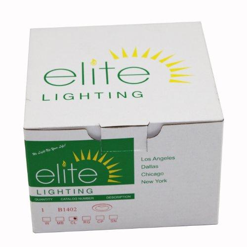 Elite lighting Elite Lighting B1402 4" Low Voltage Trims White Chrome Reflector