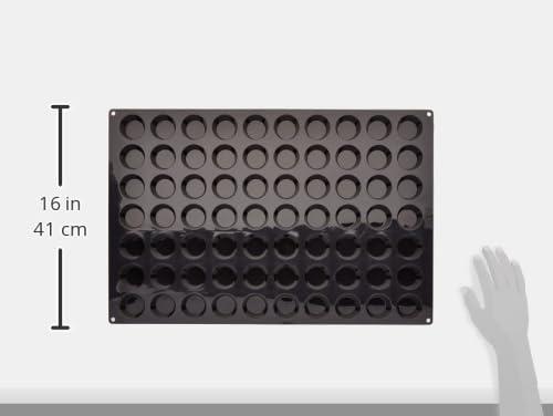 Tellier Louis Tellier Silikomart SQ015 96 Compartment Mini Half Sphere Silicone Baking Mold - 1 3/8" x 1 3/8" x 11/16" Cavities, Silikomart by Louis Tellier