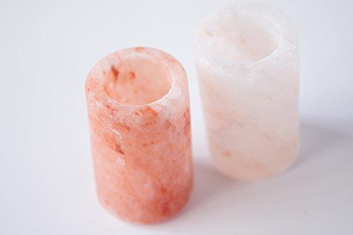 Cestari Himalayan Salt Shot Glasses - Pure Food Grade Himalayan Pink Salt - No Fillers or Binders - Handcrafted All Natural Tequila Salt Shot Glasses Set by Cestari (2 pack)