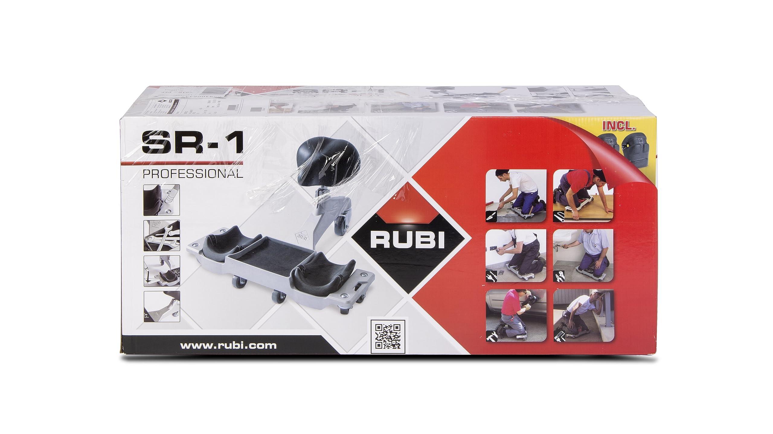 RUBI RUBI | Ergonomic Seat SR-1 | Ideal for Tiles, Parquet, Cleaning and Other Coating Operations | Replaceable Ergonomic Knee Pads