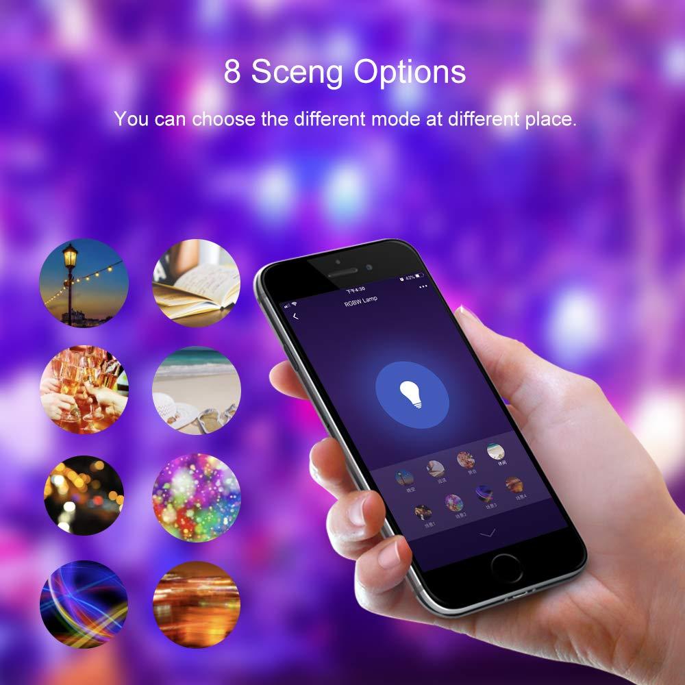 DOGAIN DOGAIN Smart Light Bulb Works with Alexa Google Home E12 Base WiFi Candelabra LED Light Bulb Color Changing Dimmable Chandelier Light Bulbs 360 lm 35w Equivalent 4 Pack (2.4GHz WiFi Only)