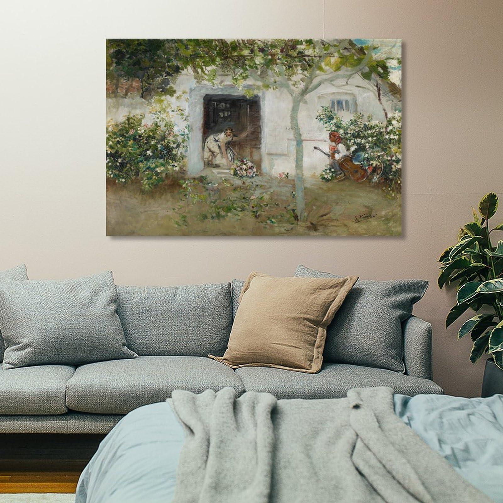 CUI HUA SHI CUI HUA SHI Ignacio Pinazo Camarlench Los Mayos Poster And Wall Art Picture Print Modern Family Bedroom Decor Posters 20x30inch(50x75cm)