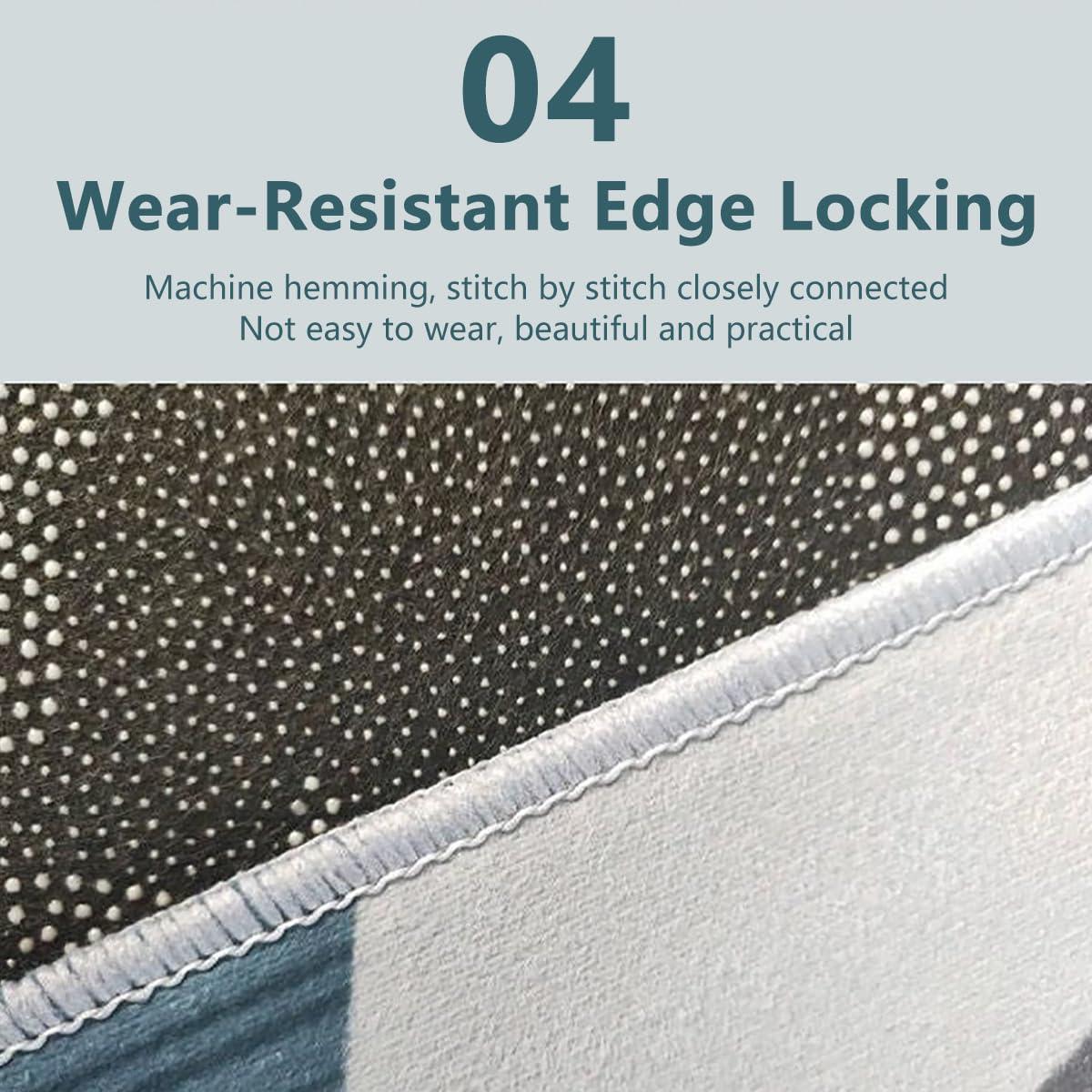 Gavilion Gavilion 3D Optical Illusion Rug, Vortex Illusion Floor Mat, Modern Abstract Anti-Slip 3D Carpet for Door Entrance, Bathroom, Stairs, Playroom, Living Room, Or Area,E,140 * 200cm