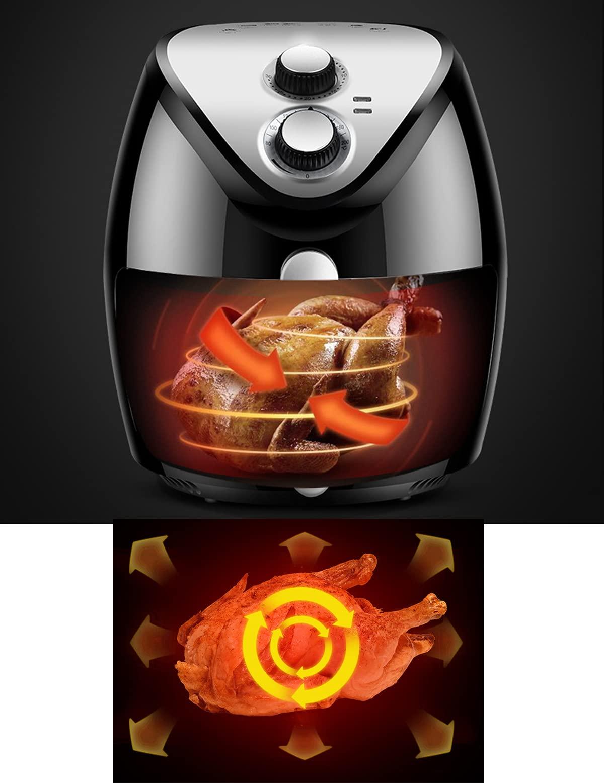 JMSL JMSL Air Fryer-Household Multifunctional 2.5L-8L-Electric Fryer-Intelligent Oil-Free Smoke-Free Electric-Oven Rapid Air Circulation,3.5L Red