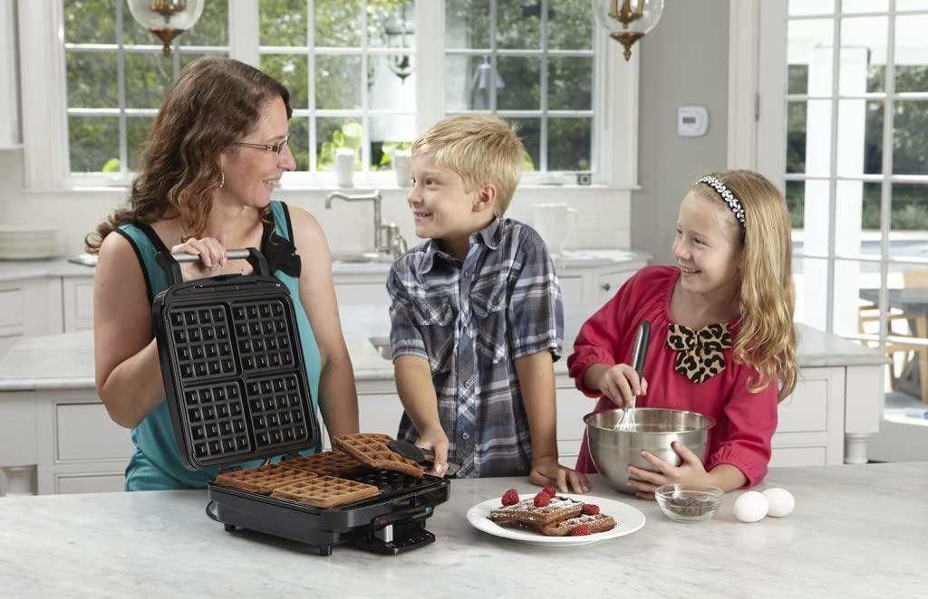Cuisinart Cuisinart 4-Slice Belgian Waffle Maker, Stainless Steel/Black, WAF-150P1