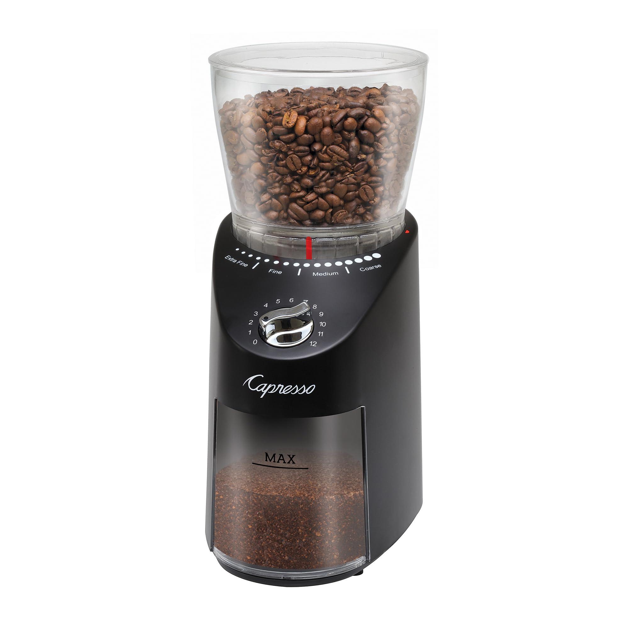 Capresso Capresso Infinity Plus Conical Burr Grinder, Black
