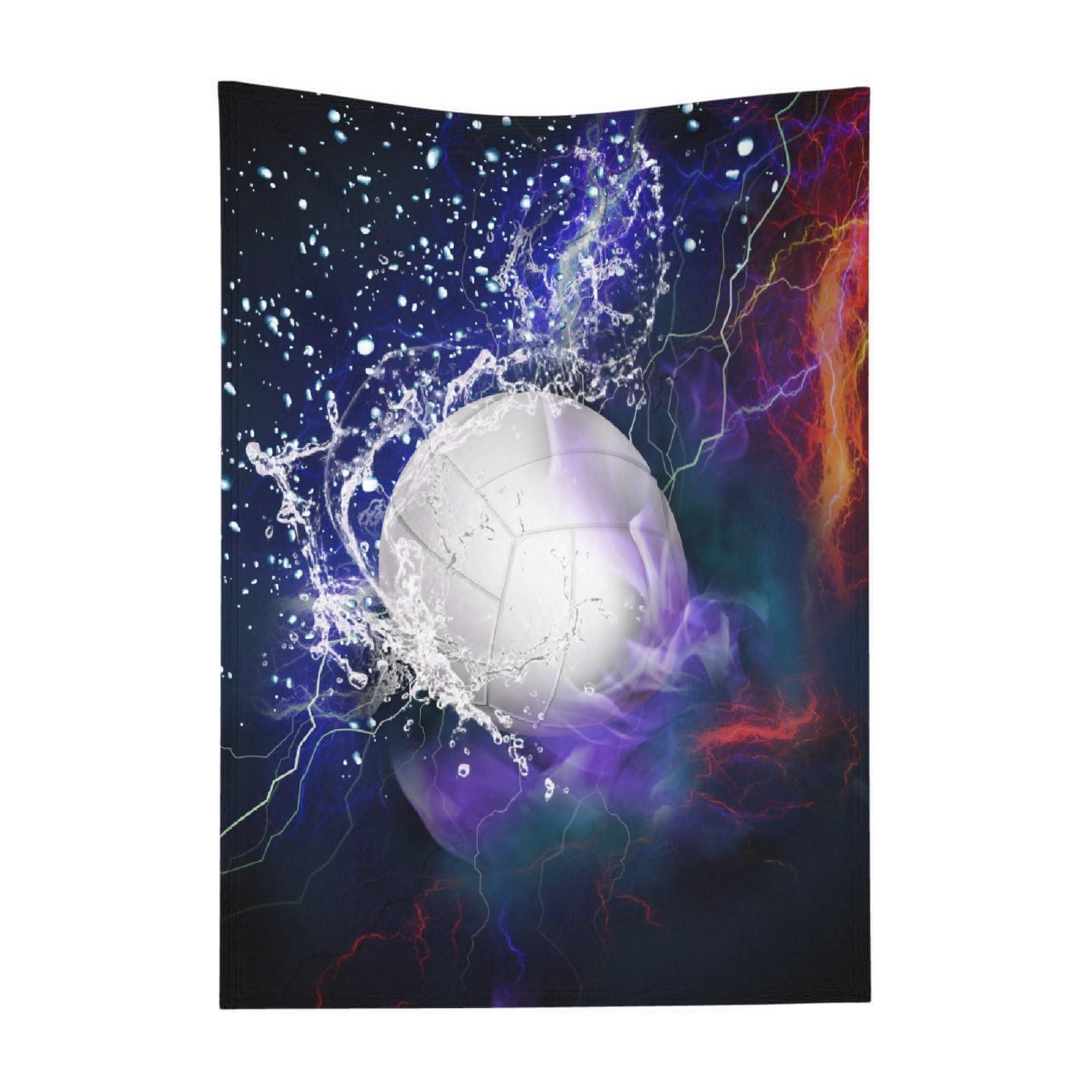 HORSESBLANKET Volleyball Blanket Gifts Ultra Soft Cozy Throw Flannel Blanket, Lightweight Fuzzy Fleece Blanket Warm Plush Throw Blankets for Couch, Sofa, Bed 30\"x40\" for Baby