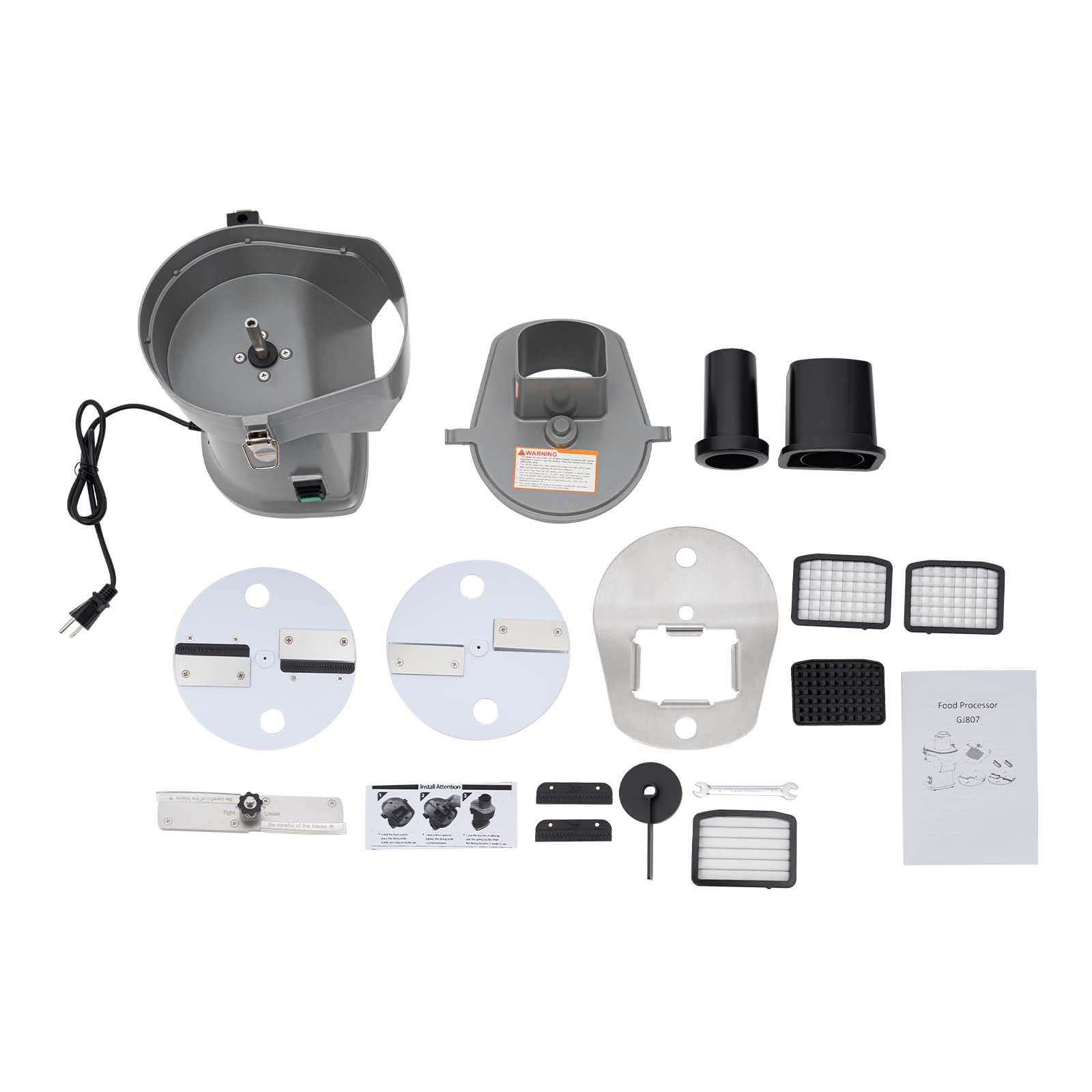 HAPPCUCOE Electric Vegetable Dicer and Slicer Machine, 200W Commercial Vegetable Chopper,Fruit Slicer Automatic Potato Onion Slicing for Restaurants,Home,Kitchen