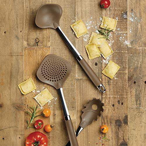Anolon Anolon Gadgets Utensil Kitchen Pasta Cooking Tools Set, 3 Piece, Bronze Brown