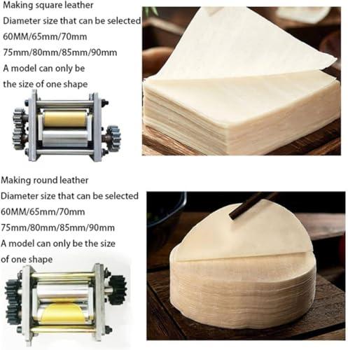 CBLdF CBLdF Automatic Dumpling Maker Machine Stainless Steel, Multi-Functional Commercial Spring Roll/Pierogi/Ravioli Dough Sheeter Dumpling Wrapper Machine with Mold-70mm