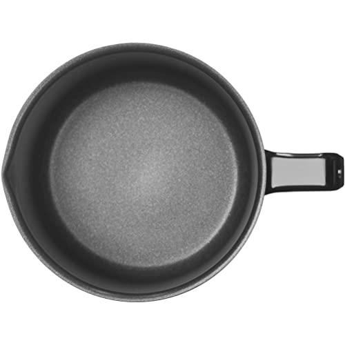 WMF WMF Milk Pot Ø 14 cm Approx. l Pouring Rim Cromargan Stainless Steel Brushed Suitable for All Stove Tops Including Induction Dishwasher-Safe