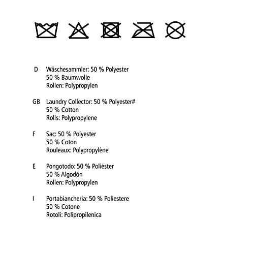 WENKO WENKO Slim Laundry Basket with Wheels, Thin Laundry Hamper, Rolling Laundry Bin with Lid, Space Saving Narrow Laundry Hamper for dirty Clothes Storage, 23.6 x 15.8 x 7.3 in, Gray