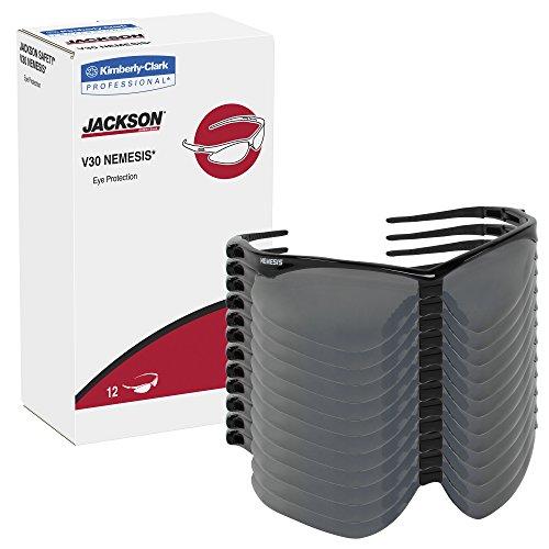 KLEENGUARD KLEENGUARD Nemesis CSA Safety Glasses (20380), CSA Certified, Smoke Mirror Lens with Black Frame, 12 Pairs / Case