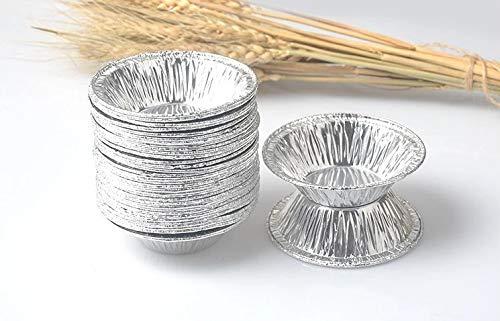 KEISEN 1/3\" Mini pie pan 3/4oz Foil Utility Cup pie pan tart pan 100/PK