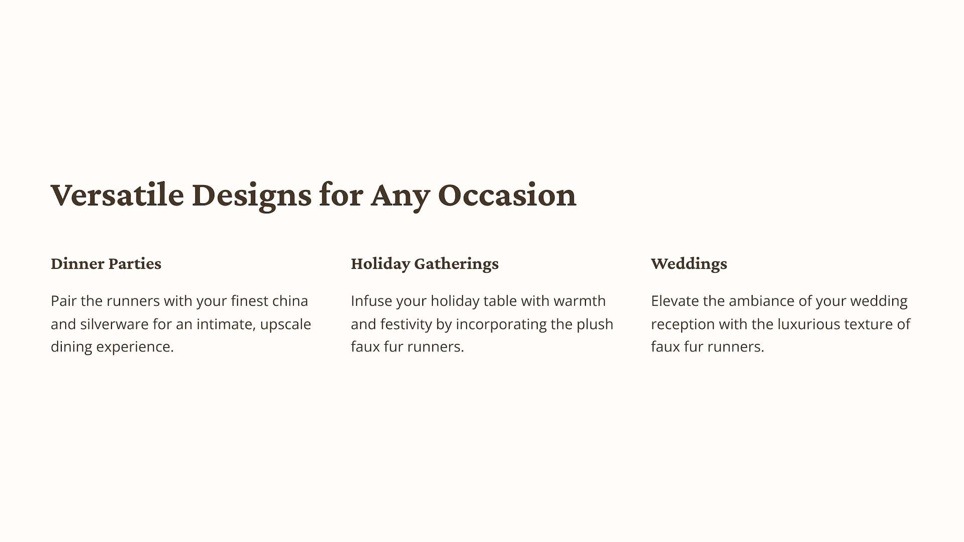 FabricLA Red Table Runner | Faux Fur Table Runners | 12 X 60-Inch Long Fluffy Snow Christmas & Holiday Dcor | Dining Table Runner Design by FabricLA