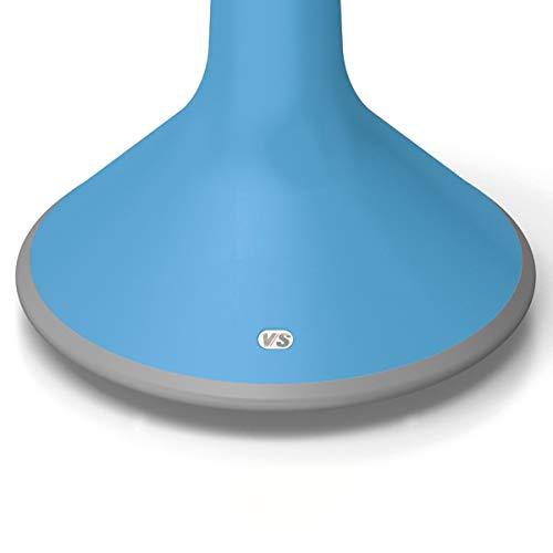VS America VS America Hokki Stool, Flexible Ergonomic Seating Stool for Kids and Adults, 20" Seat Height, Light Blue