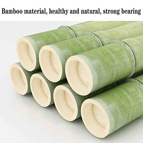 HomeLoft Basics Bamboo Clothing Rack with 2-Tier Shelves and Hanging Bar, Anti-Falling Design Garment Closet with 2 Hooks for Cloth Coat Shoe Storage Organizer Shelf (Color : Khaki, Size : 80 * 40 * 140cm)