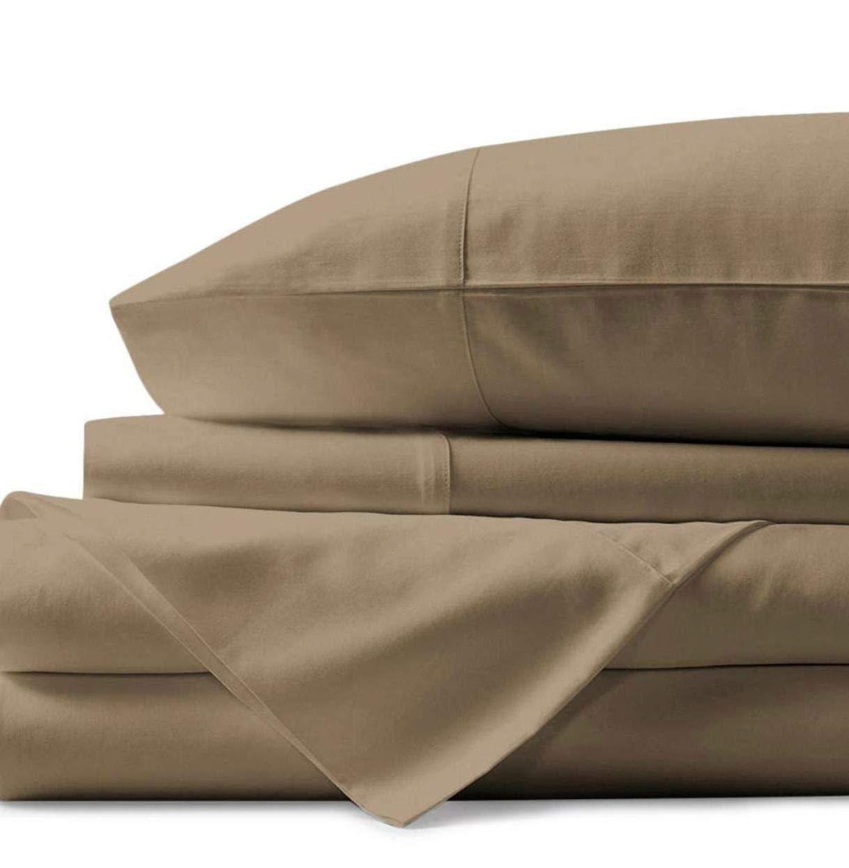 S.V. CREATIONS S.V. CREATIONS 1000 Thread Count Best Bed Sheets 100% Egyptian Cotton Sheets - Sheets for Bed, Fits Mattress Upto 15\'\' Deep Pocket, Soft 4 Piece Sheet Set (Taupe, King)