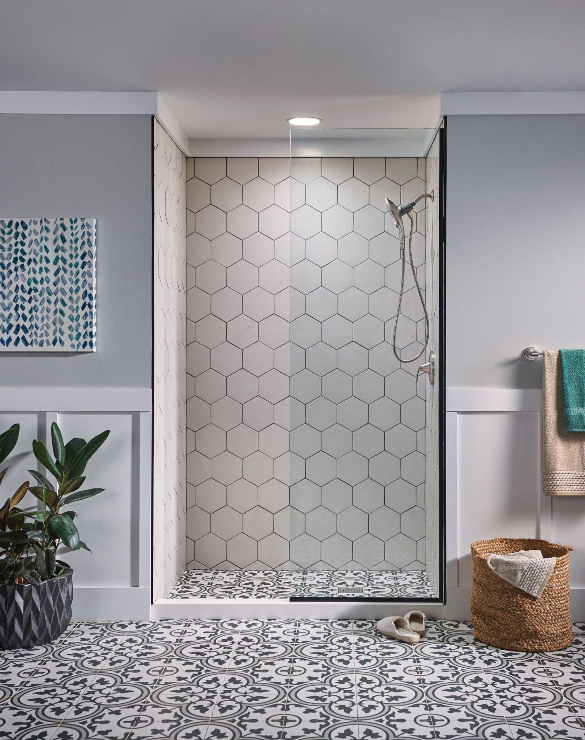 Moen MOEN 26112SRN Engage Magnetix Six-Function 5.5-Inch Handheld Showerhead with Magnetic Docking System, No Size, Spot Resist Brushed Nickel