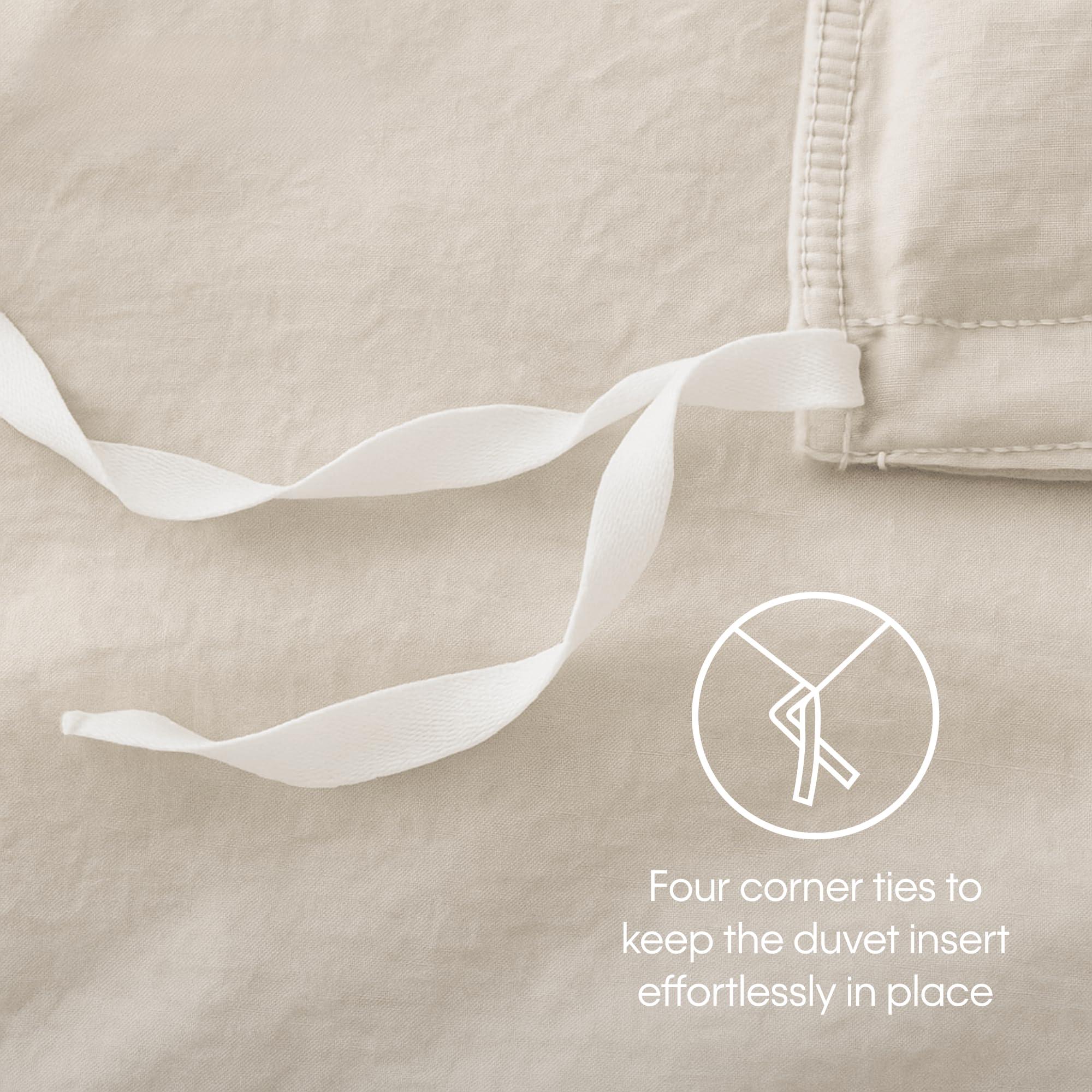 Calvin Klein Calvin Klein - King Duvet Cover Set, Super Soft Textured Bedding with Matching Shams, Reversible Home Decor, Oeko-Tex Certified (Seersucker Dark Grey, King)