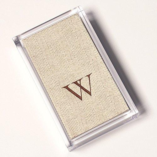 Caspari Caspari Napkin Holder, Guest Towel, Clear