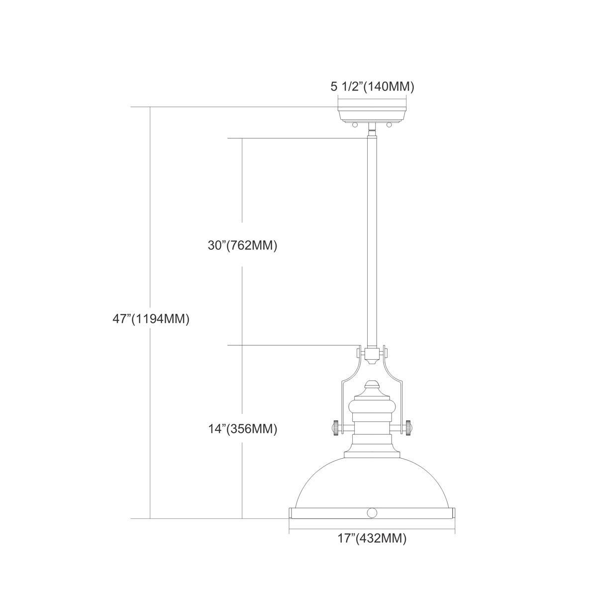 Elk Home Elk Home Chadwick 1-Light Pendant - in Satin Nickel Finish, with Satin Nickel Metal Shade, Transitional Style