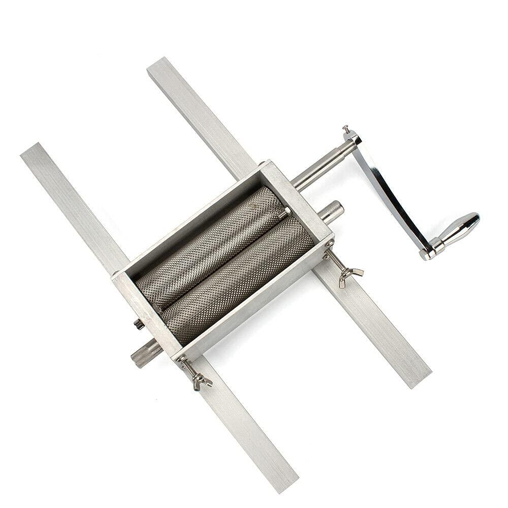 HYYKJ-US Grain Mill Barley Grinder with 1 Gallon Hopper 8 lbs/min Manual Grain Grinder Malt Crusher Home DIY Brew Grain Corn Wheat Cereal Grinder Hand Mill Grinding Machine