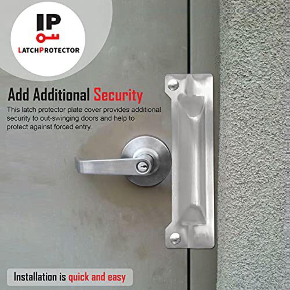 AMIAEDU (3\" x 11\") Latch Protector Full Cut Out Latch Guard zinc LP215