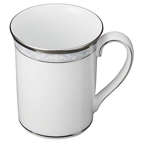 ????(Noritake) Noritake P91332/4336 Mugs (Pair) 310cc Hampshire Platinum 2 Piece Fine Porcelain