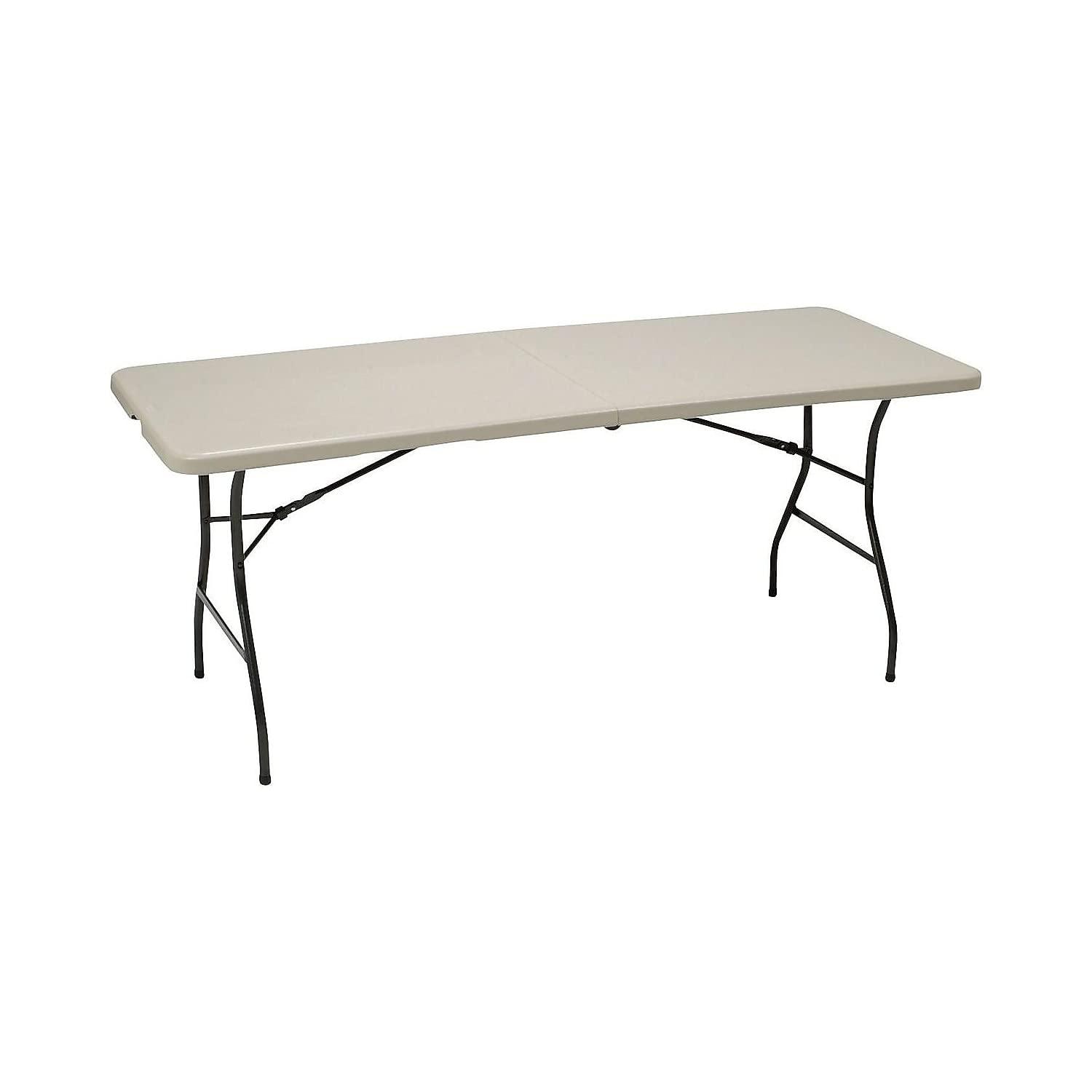 STAPLES STAPLES 470949 6-Ft Fold in Half Folding Table
