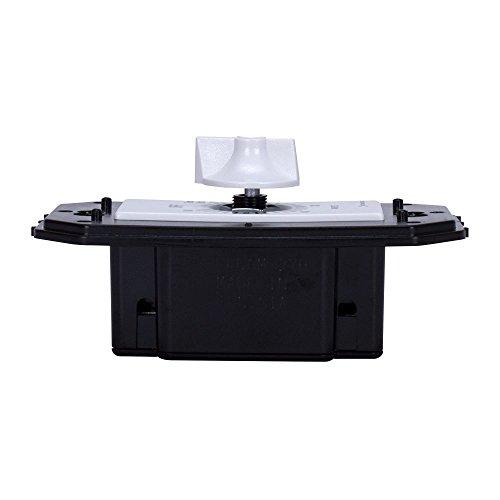 Intermatic Intermatic FD60MWC 60-Minute Spring-Wound In-Wall Countdown Timer Switch for Auto-Off control of Fans and Lights, White