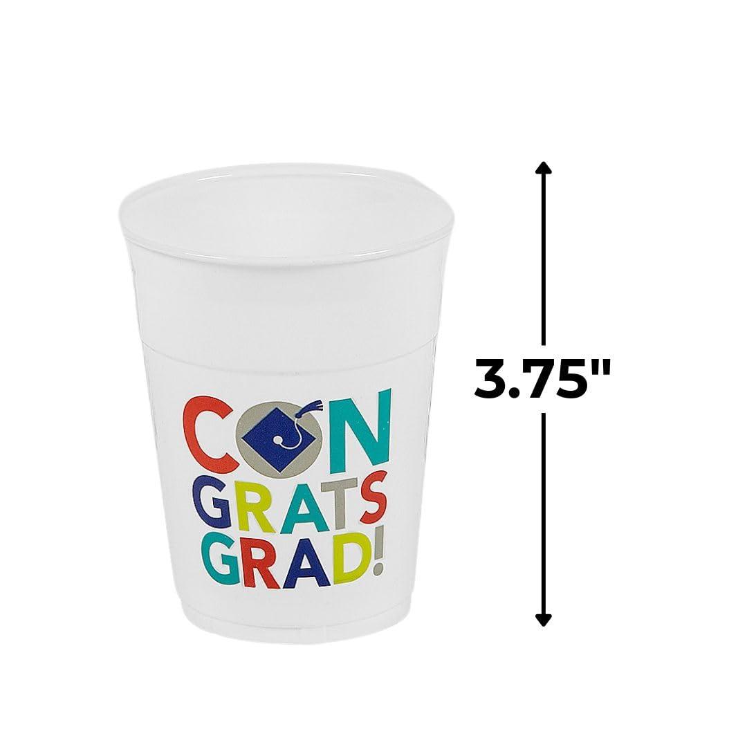 Fun Express Fun Express Bright Congrats Grad Plastic Cups - 50 Ct.