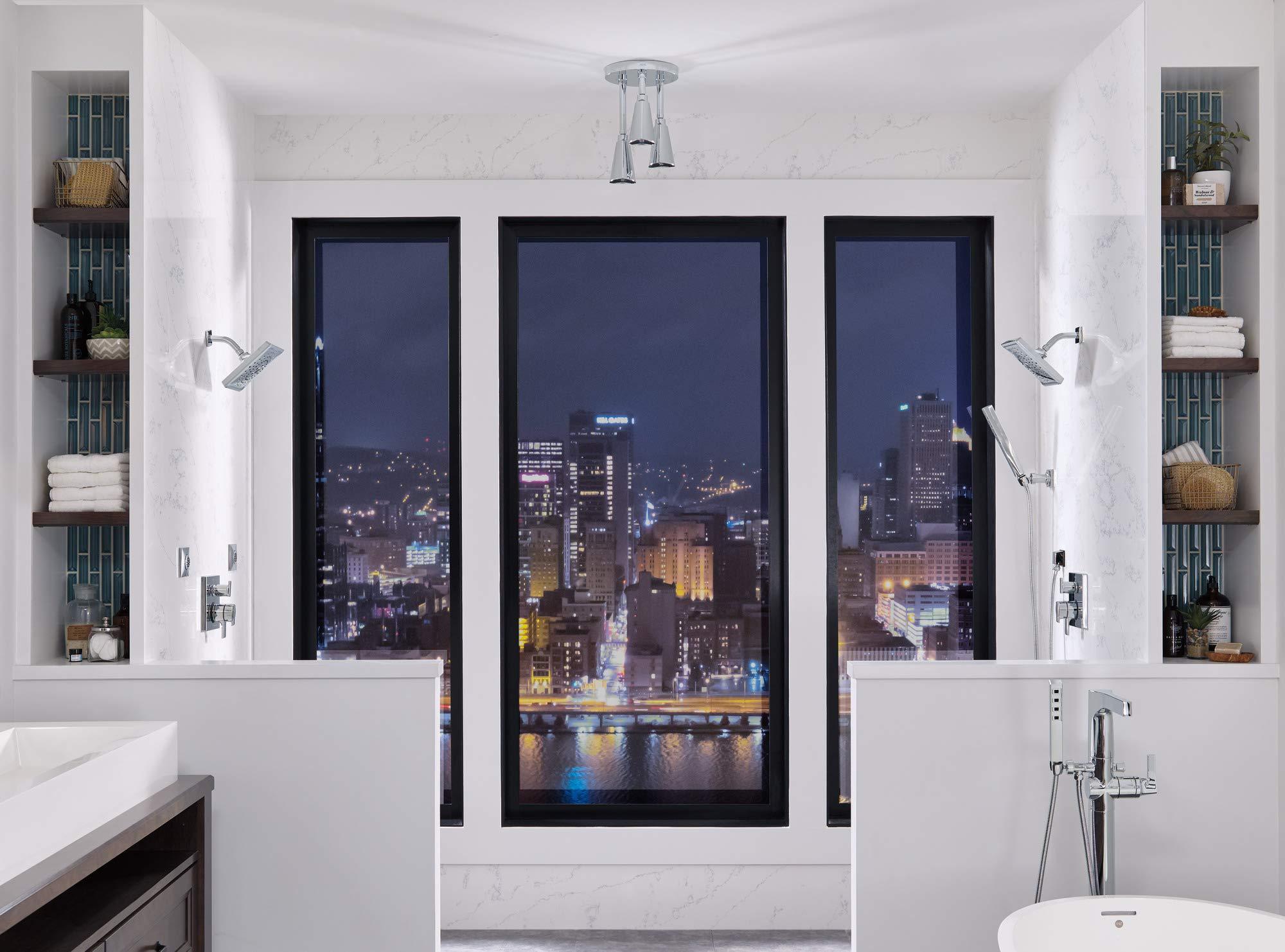 DELTA FAUCET Delta Faucet Ara 17 Series 6-Setting Integrated Diverter Valve Trim Kit, Chrome Diverter Valve Trim Kit, Shower Trim Kit, Chrome T27967 (Valve Not Included)