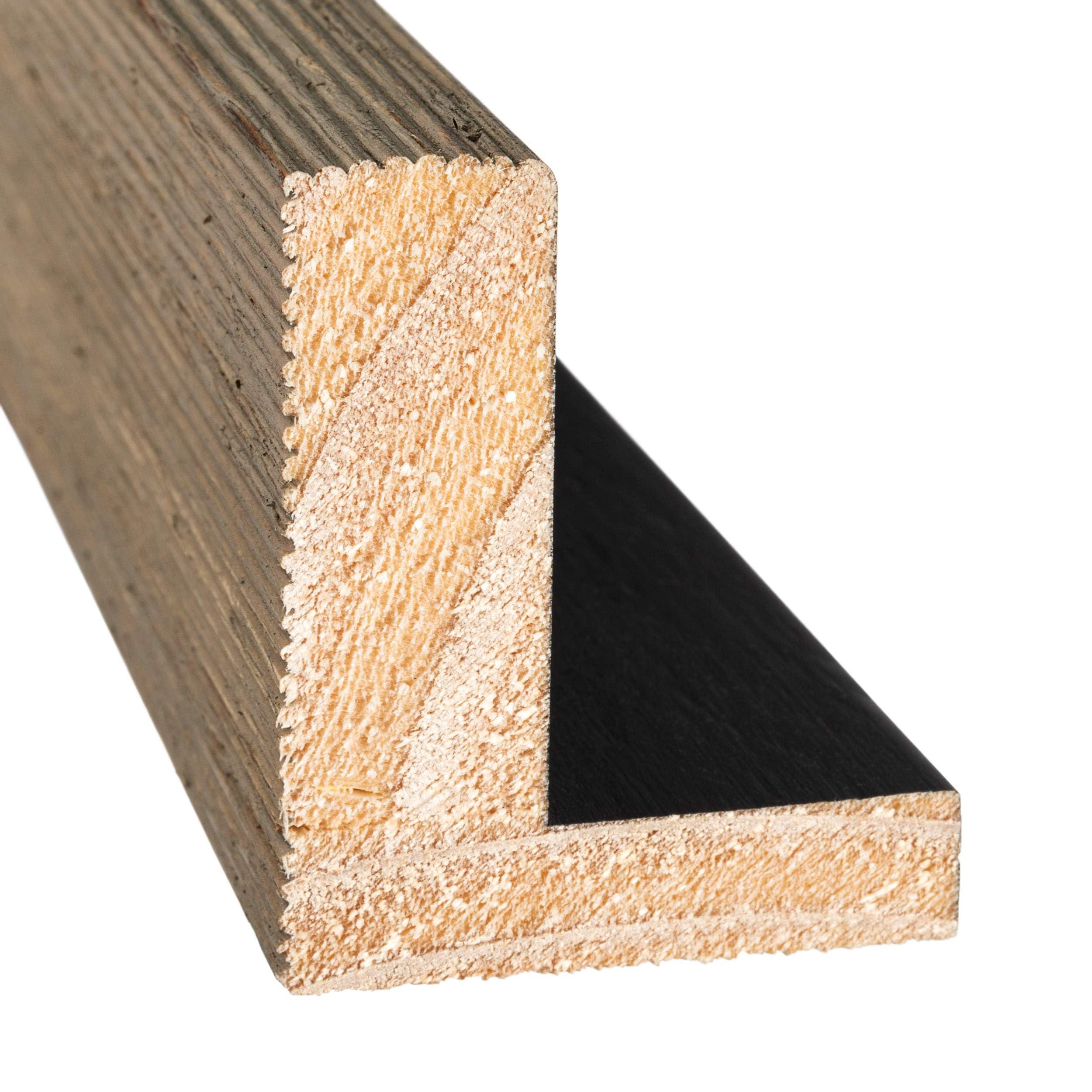 CustomPictureFrames.com CustomPictureFrames.com 17x19 Canvas Frame Grey Solid Wood Floater Frame Width 1.75 Inches | Interior Frame Depth 1 5/8 Inches | Greyson 0 Canvas Frame Complete with Canvas Clips & Hanging Hardware