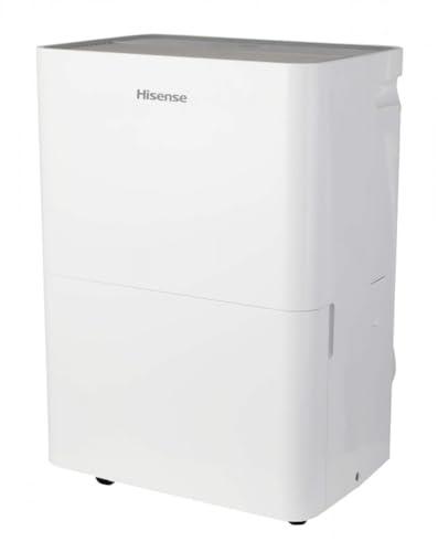 Hisense Hisense 35-Pint Dehumidifier, 3 Speed (Lo,Hi, Auto ), Noise Level 48 dB, Compact size, Auto shut-off, 115v, Up to 3000 sq ft, DH5022K1W - (Renewed)