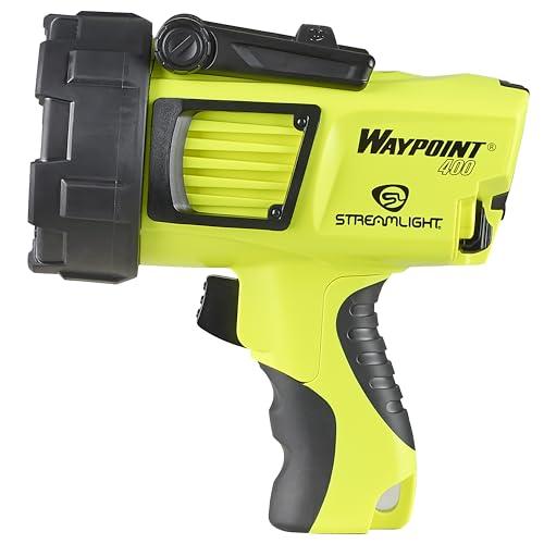 Streamlight Streamlight 44910 Waypoint 400 Rechargeable 1400-Lumen Long Range Pistol-Grip Spotlight with 120V AC Charger and Polymer Holder/Mount, Yellow