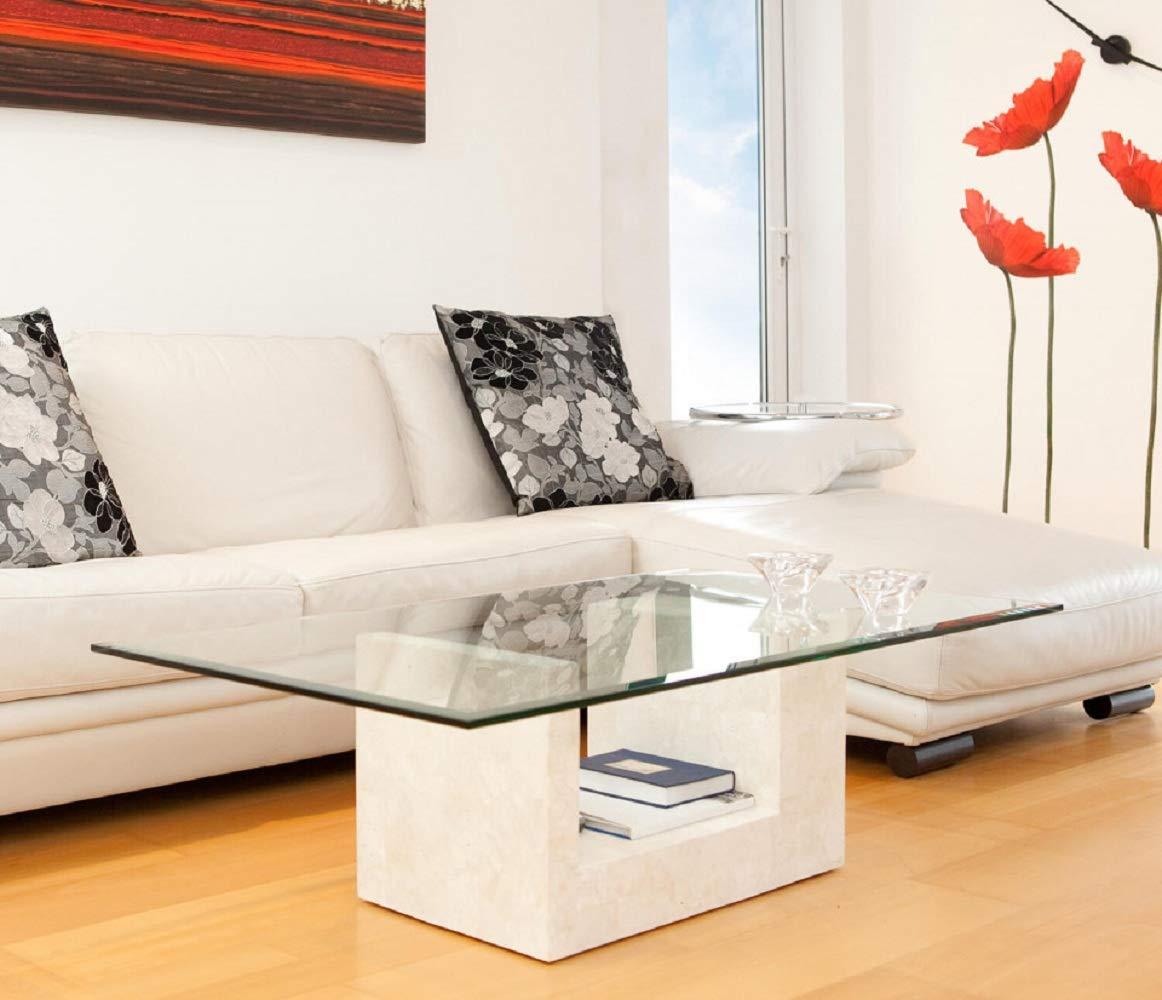 Fab Glass and Mirror Custom Cut Glass 1/4\" Thick - Clear Tempered Glass Cut to Size - Rectangle Replacement Glass for Table Tops, Glass Shelves, Windows with Bevel Edge by Fab Glass and Mirror