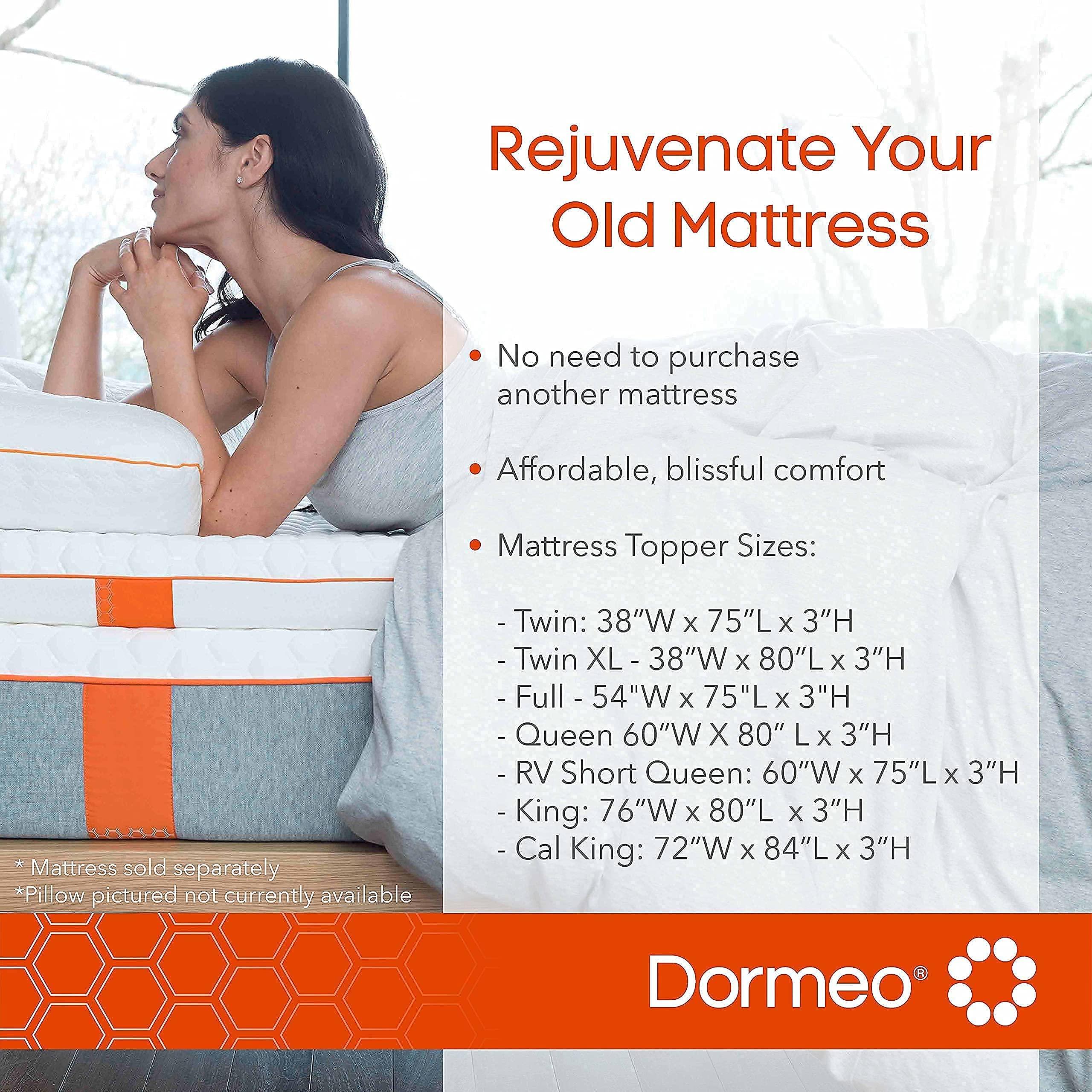 Dormeo The Premium Mattress Topper by Dormeo (King) and True Evolution Pillow Bundle