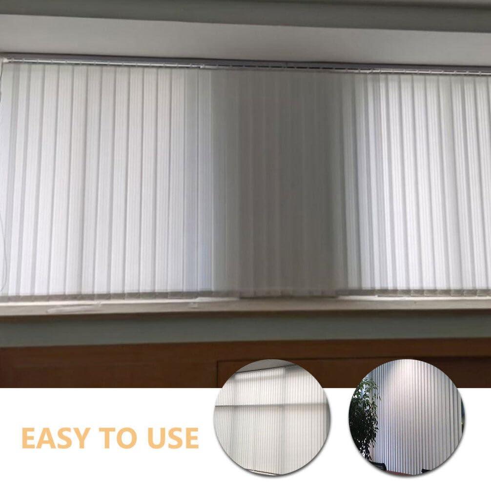 HOLIDYOYO HOLIDYOYO 10pcs Vertical Blinds Replacement Slats Window Blinds Slats for Sliding Door Window Parts Repair Kit White