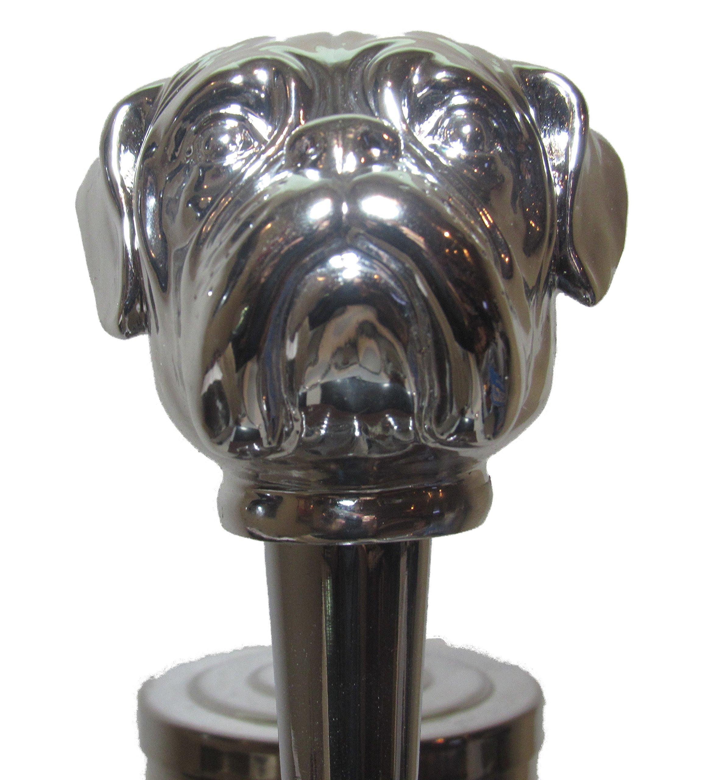 Kool Collectibles Chrome Bulldog Beer Tap Handle Sports Bar Kegerator Resin Zombie Breweriana Mac