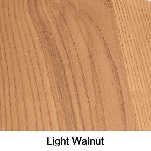 eChamp Noguchi Table Triangle Glass Coffee Table Vintage Glass End Table, Solid Wood Base and Triangle Clear Glass Top Modern End Table for Living Room, Patio, Study