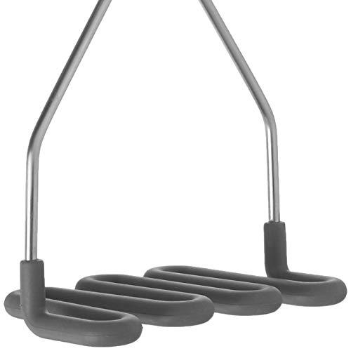 Tovolo Tovolo Silicone Potato, Stainless Steel Handle & Core, Food Mashers Kitchen Utensil, Vegetable Ricer & Avocado Blender, Scratch Heat-Resistant, Charcoal